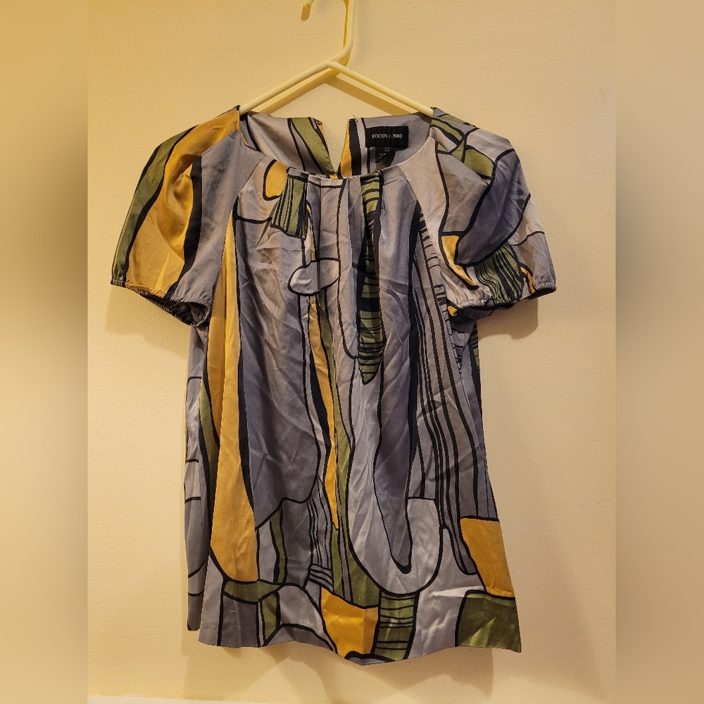 Focus 2000 Multicolor Abstract Dress